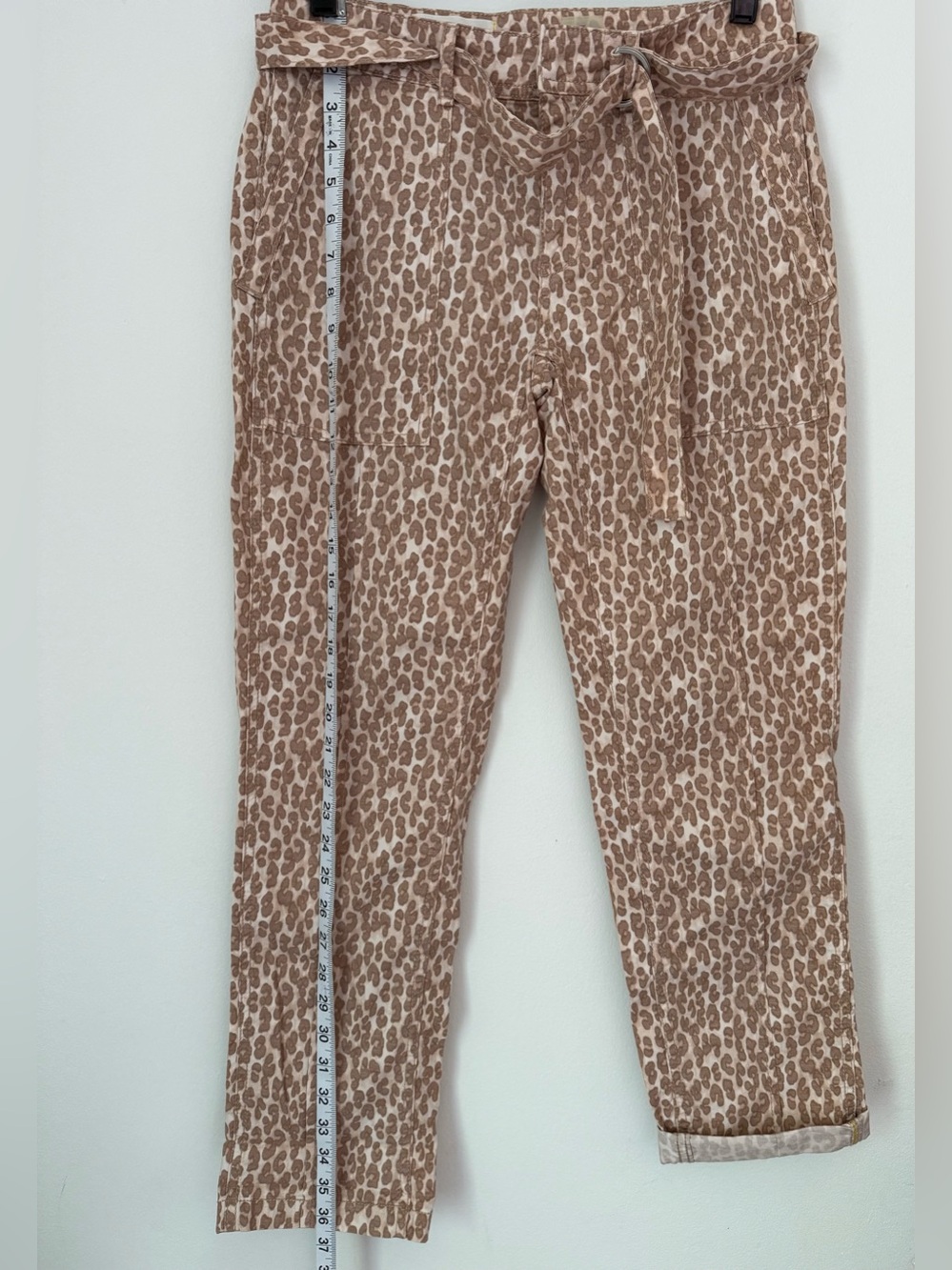 Anthropologie The Wanderer Utility Leopard Print Pants - Picture 4 of 12